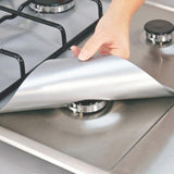 4pcs/lot Stove Protector Cover Liner Non-Stick Aluminum Foil Dishwasher