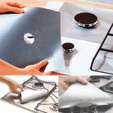 4pcs/lot Stove Protector Cover Liner Non-Stick Aluminum Foil Dishwasher