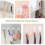 Wall Hooks Strong Transparent Suction Cup Sucker Hanger for Kitchen