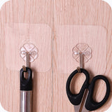 Wall Hooks Strong Transparent Suction Cup Sucker Hanger for Kitchen