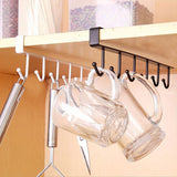 Kitchen Iron Storage Rack Multi-functional Cupboard Hanging Hook