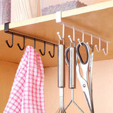 Kitchen Iron Storage Rack Multi-functional Cupboard Hanging Hook