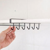 Kitchen Iron Storage Rack Multi-functional Cupboard Hanging Hook