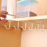 Kitchen Iron Storage Rack Multi-functional Cupboard Hanging Hook
