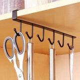 Kitchen Iron Storage Rack Multi-functional Cupboard Hanging Hook